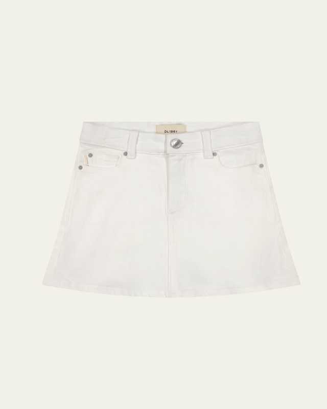 Girl's Jenny Denim Mini Skirt, Size 2-7